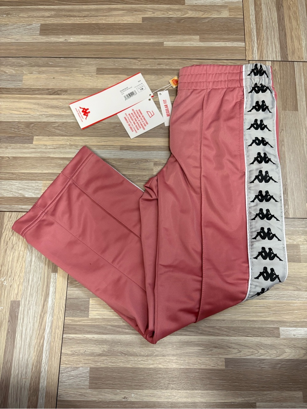 Kappa Kids Rose Pink Logo Tape Joggers